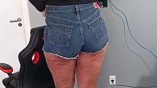 check out these sexy shorts hugging my tan lines tight