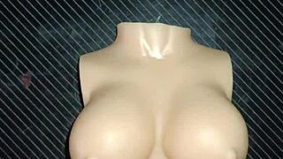 a dolly's tiny vagina hurts but she loves my cock inside during desk fuck