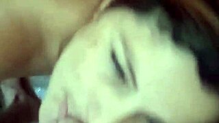 Naughty redhead neighbor cum facial