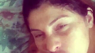 Naughty redhead neighbor cum facial