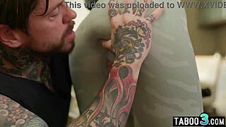 hungarian milf nina heels stretches tight asshole on big cock