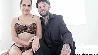 Tatted Tommy's Oiled Milf Footjob and Sloppy Cock Worship Ride