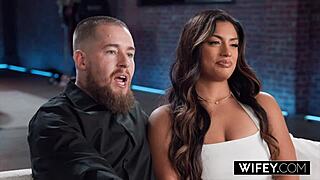 Wifey Karina Valentina Fucked Hard Doggystyle Cowgirl Facial While Hubby Watches Spooning Squirting