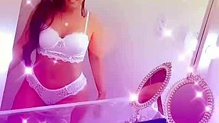 queen bee brunette tanned wife in lingerie creampie cock