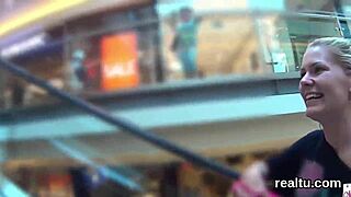 czech mall chick strips and gets pov screwed hard