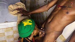 my ebony lover with small waist takes creampie in kitchen homemade full vid