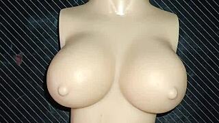 a dolly's tiny vagina hurts but she loves my cock inside during desk fuck