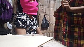 Muscular uni pal visits my farm house for dirty milf sex tape action