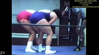 mixed WRESTLING catfight turns intense