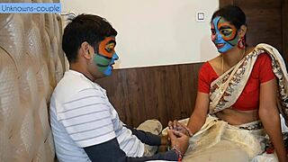 hot babysitter kavita dominates horny gulu with big cock deepthroat ride part one