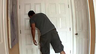 Daisy Dalton squeezes big tits while stunt cock pounds tight shaved pussy