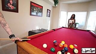 Kris Riot & Harmonie Marquis' Pool Game Turns into Wild Lesbian Lick Fest! 👅💦🏊