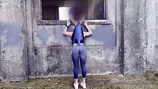 girl's super wedgie moments got me like 😩💦 compilation 6!