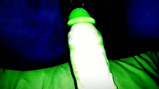 ebony latina teen squirts wildly on huge dildo ride