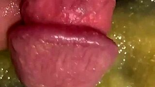 solo bdsm dude injects 158 in tiny dick applesauce mess 😈💉