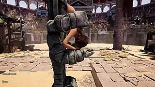 Lara Croft Deepthroats Huge Statue Cock In Wild 3D Hentai!