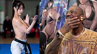 big tit japanese babes strip sweat and milk their fat tits in training!