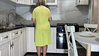 Experienced MILF grabs stepson's cock for anal pounding! 🍑🍆😈