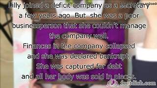 lilly's nylon secretary feet tickled in box 😈👠