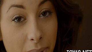 barely legal petite teen fingers wet pussy sensually with dildo