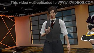 Young bisexual big tits transsexual explores lesbian play