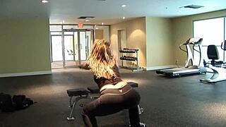 Blonde milf mom gets cum on big tits doggystyle fingering
