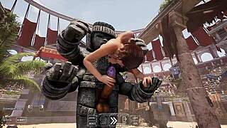 Lara Croft Deepthroats Huge Statue Cock In Wild 3D Hentai!