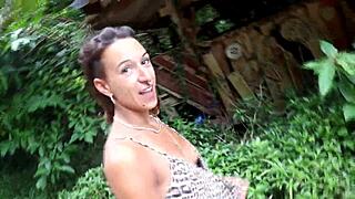 wanna fuck right in the middle of this forest path?