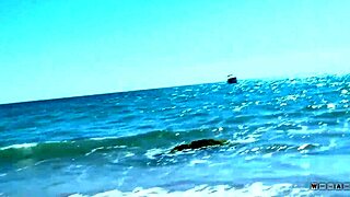 Punk Babe's Beach Blowjob Turns Hardcore Public Cowgirl