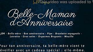 french stepmom celebrates birthday bent over doggystyle pounding