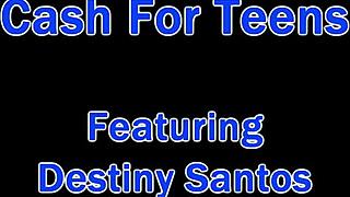 Dr Tampa pays teen Destiny Santos for cash sex backstage!