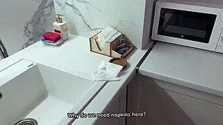 sexy blonde in stockings fucks so good... amateur russian couple pov