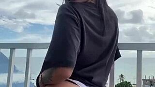 Wife Flashes Tight Pussy in Outdoor Exhibition