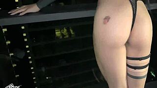 Balcony Blowjob Deepthroat Facial For Submissive Latina