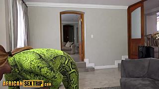 big tits nubian teacher STRIPS for horny student pleasure