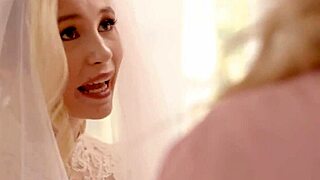 Young Bride Carolina Sweets Tribs Pussy with Grandma Julia Ann