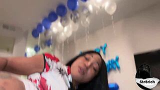 i finally fucked my stepsis tight pussy first time merry xmas 🎄💦