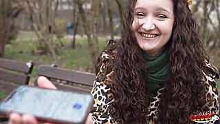 German scout alisa horakova hairy saggy tits teen fucked rough at casting