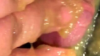 solo bdsm dude injects 158 in tiny dick applesauce mess 😈💉