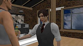 Young bisexual big tits transsexual explores lesbian play