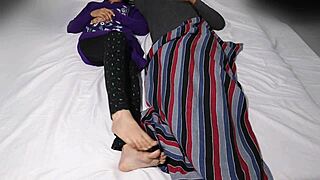 boss's wife strips naked for driver's thick black cock