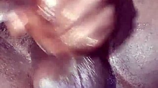 Intense homemade close-up chocolate BBC sexy screaming moans multiple gushing cumshots