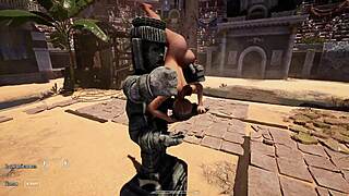 Lara Croft Deepthroats Huge Statue Cock In Wild 3D Hentai!