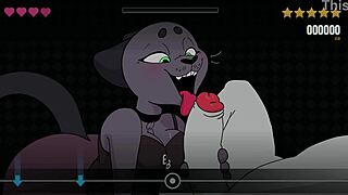 cathy kitty drops to knees for deep beat banger blowjob