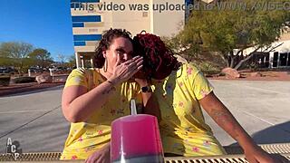 Can Siren Nudist and Somali Rose outrun Doctor Gibby the Clown's beach fuckdown?