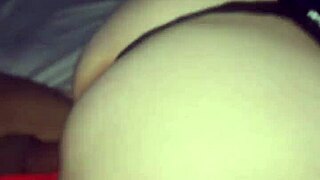 resaboo's shaved pussy filled with big black creampie