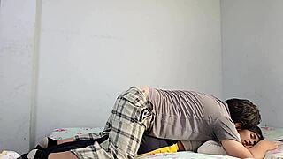 Why did her period stop her horny stepbro from slamming her wet shaved peruvian pussy?