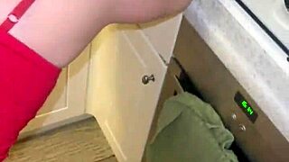 stepsister sucks cock deep sofa fuck then rough kitchen pounding she craves