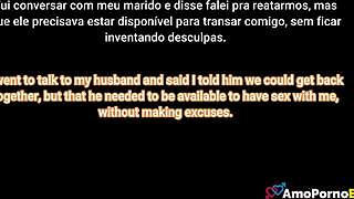 brazilian milf in lingerie sneaks monster cock rides from stepson