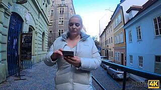 Rich hunter fucks docile big tits Czech gf as cuck watches